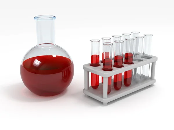 stock image Chemistry vials