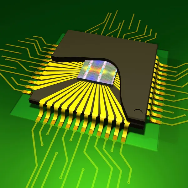 Micro chip — Foto Stock