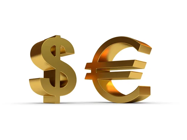 stock image Dollar and euru sign