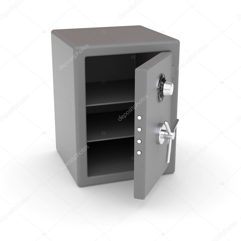 Empty open safe
