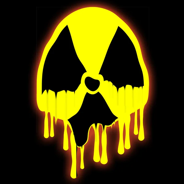 Radioaktives Zeichen — Stockfoto