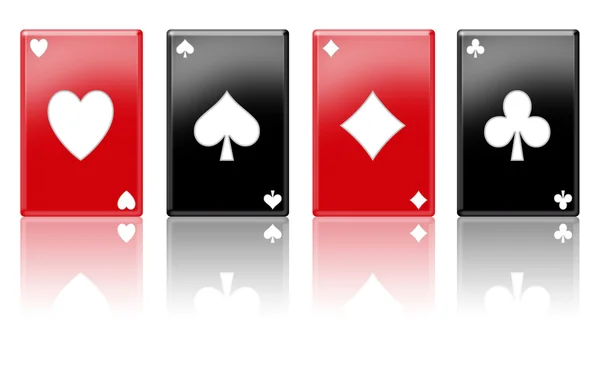 Ases de poker — Fotografia de Stock