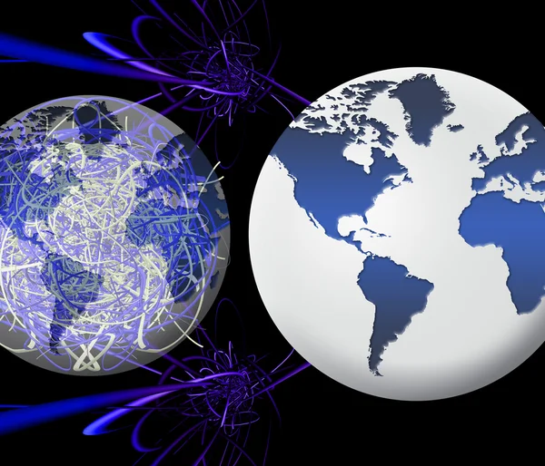 Weltweites globales Netzwerk (01) — Stockfoto