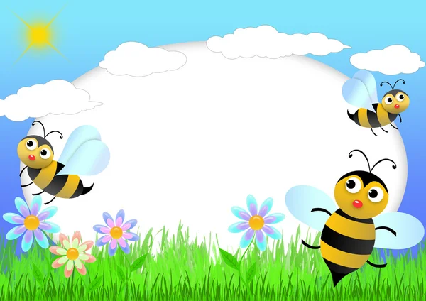 Pszczoła notatnik — Zdjęcie stockowe