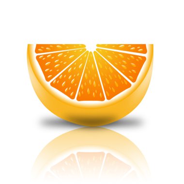 Orange slice clipart