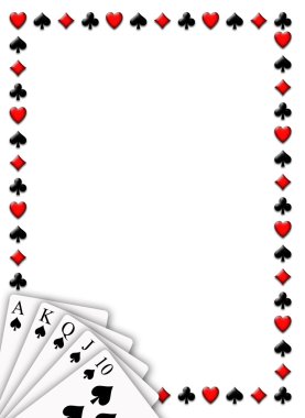 Royal Flush Frame clipart