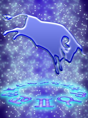 Taurus zodiac sign clipart