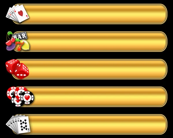 Casino van banner set — Stockfoto
