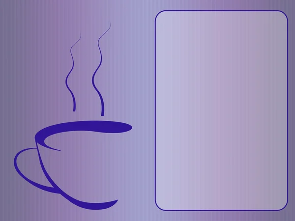 咖啡菜单平 — 图库照片