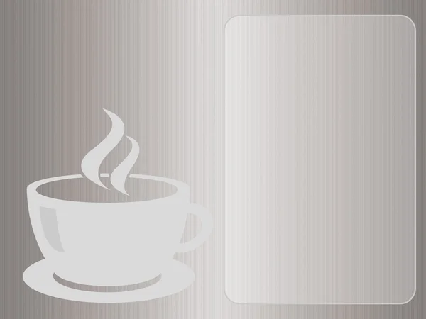 咖啡菜单平 — 图库照片