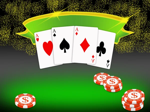 Poker pozadí — Stock fotografie