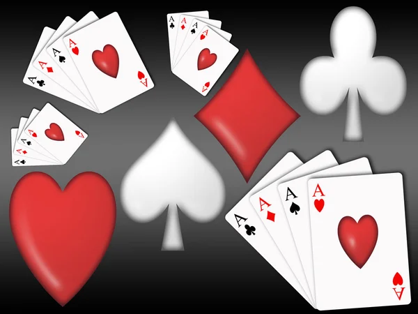 Poker pozadí — Stock fotografie