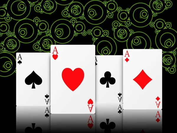 Poker aces — Zdjęcie stockowe