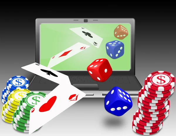 stock image Online gambling