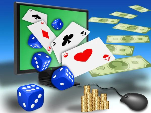 Online gokken — Stockfoto