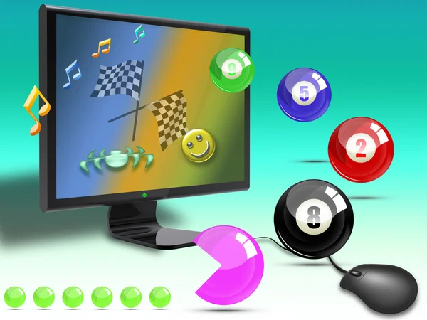 Online games arcade — Stock Photo, Image