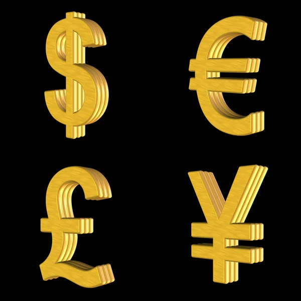 Ikonen valuta 3d — Stockfoto