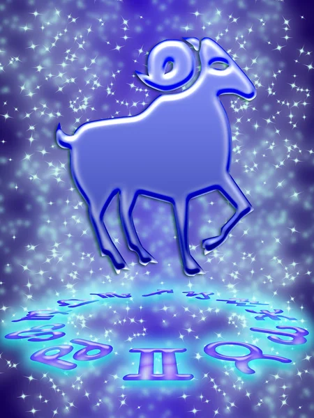 Aries zodiac sign — Stock Photo, Image