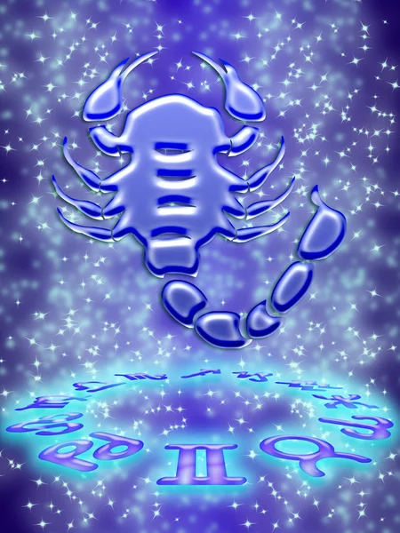 Znak zodiaku Skorpiona — Zdjęcie stockowe