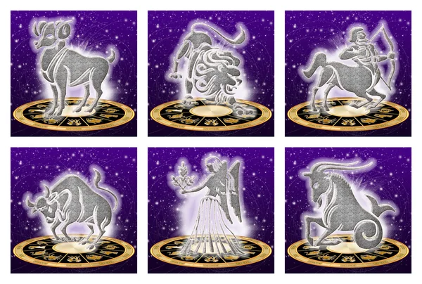 Zodiac σημάδι σύνολο — Φωτογραφία Αρχείου
