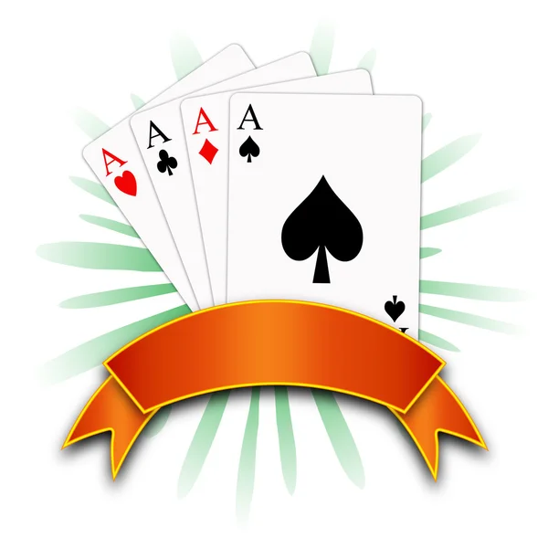 Poker aces — Zdjęcie stockowe