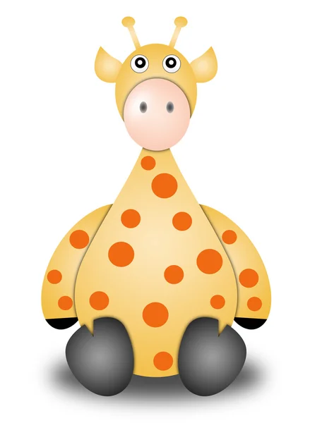 Жираф-карикатура — стоковое фото