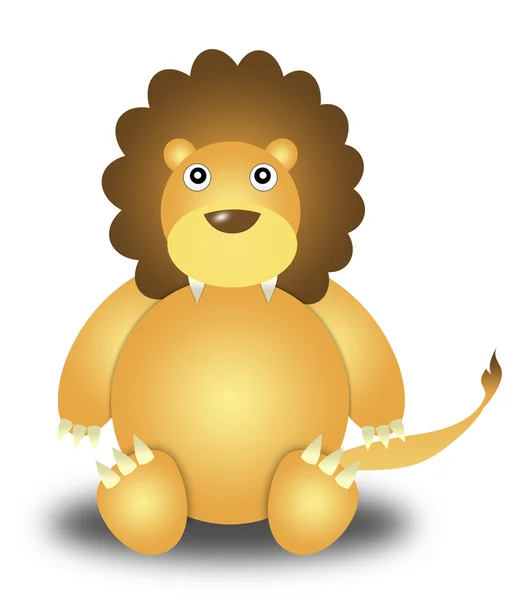 Desenhos animados do leão — Fotografia de Stock