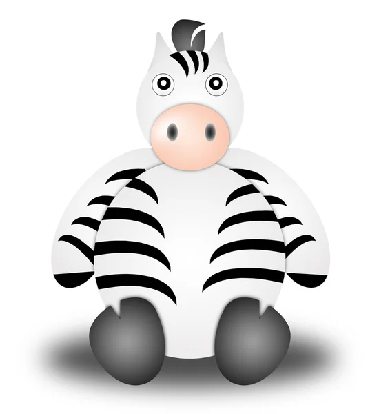 Desenhos animados Zebra — Fotografia de Stock