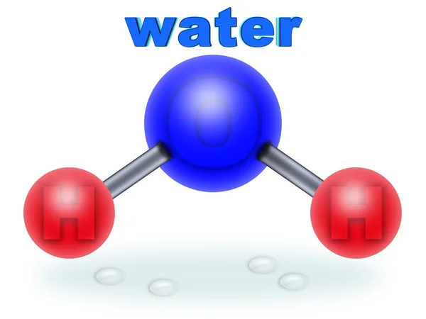 H2o água — Fotografia de Stock