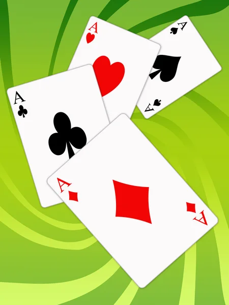 Aces of poker — Stockfoto
