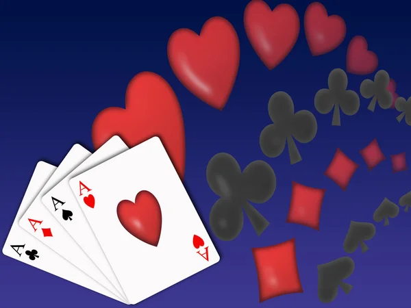 Poker pozadí Royalty Free Stock Obrázky