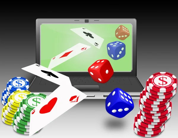 Online szerencsejáték — Stock Fotó