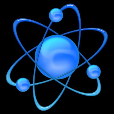 Atom structure clipart