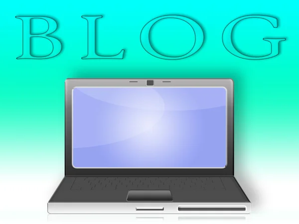 Блог и блокнот — стоковое фото