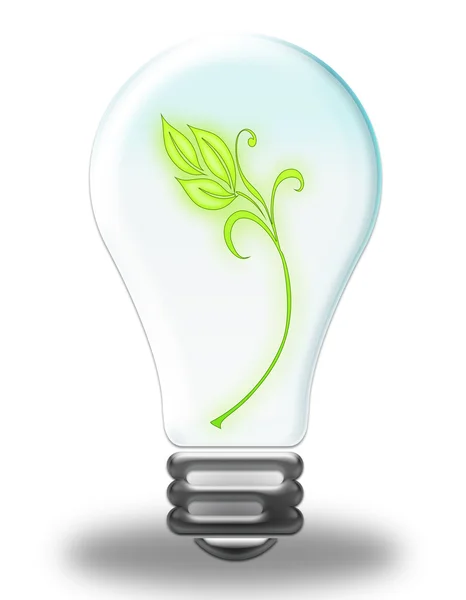 Zielona lampka — Zdjęcie stockowe