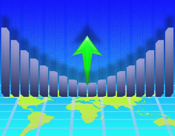 Ekonomisk tillväxt — Stockfoto