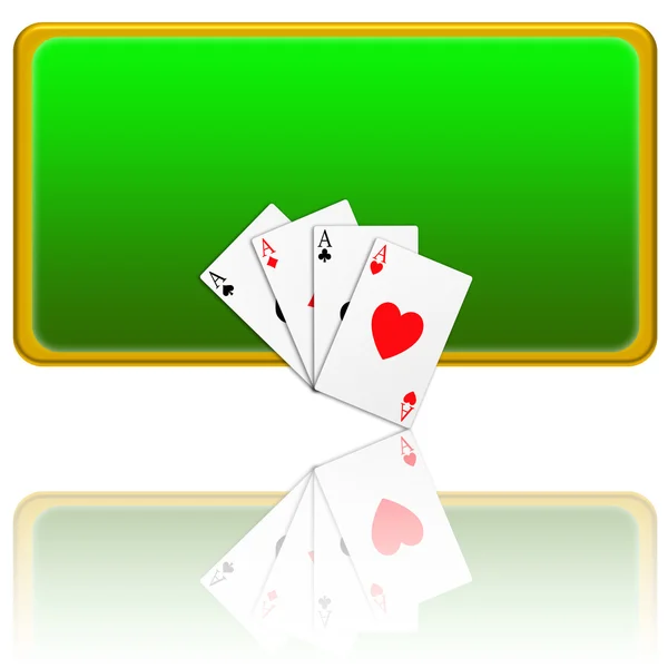 Banner de Poker — Fotografia de Stock
