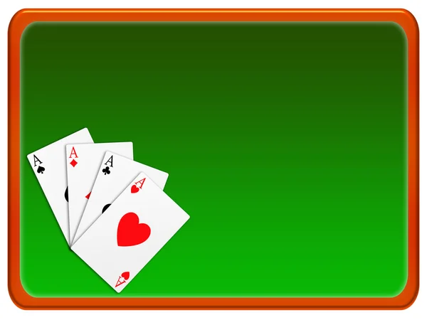 Pokerový nápis — Stock fotografie