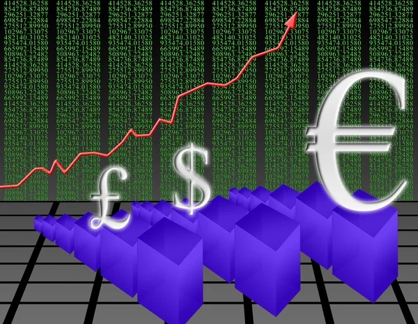 Stiga i euron — Stockfoto