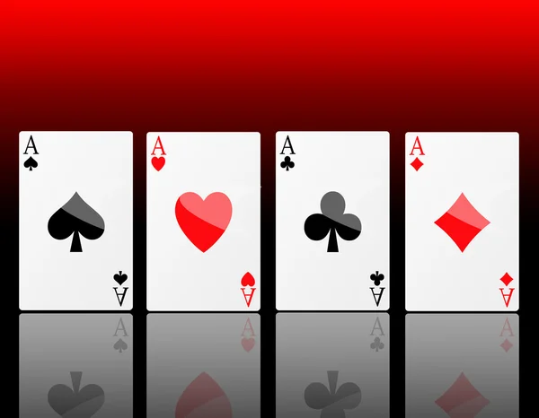 Poker aces — Stock Photo, Image