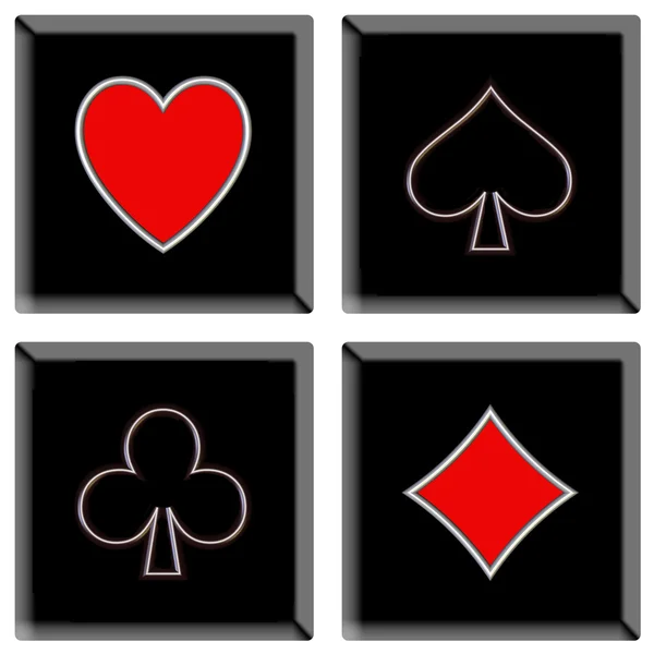 Signos de poker — Foto de Stock