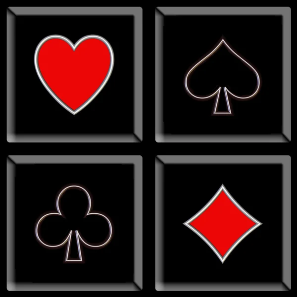 Pokerzeichen — Stockfoto