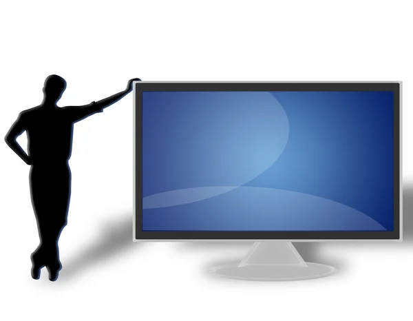 TV LCD a schermo piatto — Foto Stock