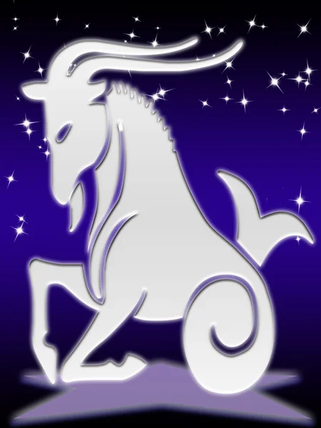 Znak zodiaku koziorożca — Zdjęcie stockowe