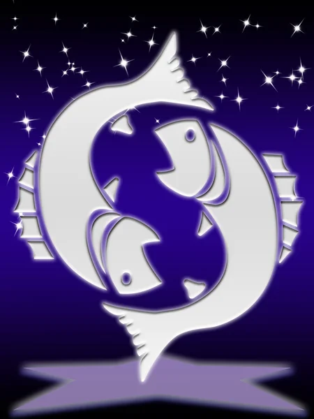 Pisces zodiac sign — Stock Photo, Image