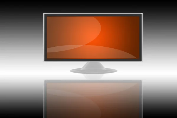 LCD síkképernyős TV-vel — 스톡 사진