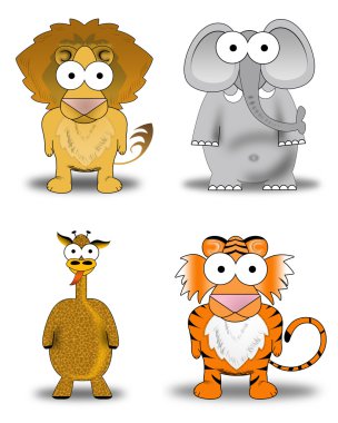 Wild animals clipart