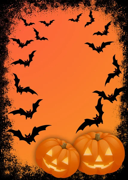 Einladungskarte zu Halloween — Stockfoto