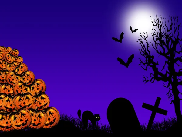 Cartão de convite Halloween — Fotografia de Stock
