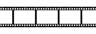 Filmstrip on white background clipart